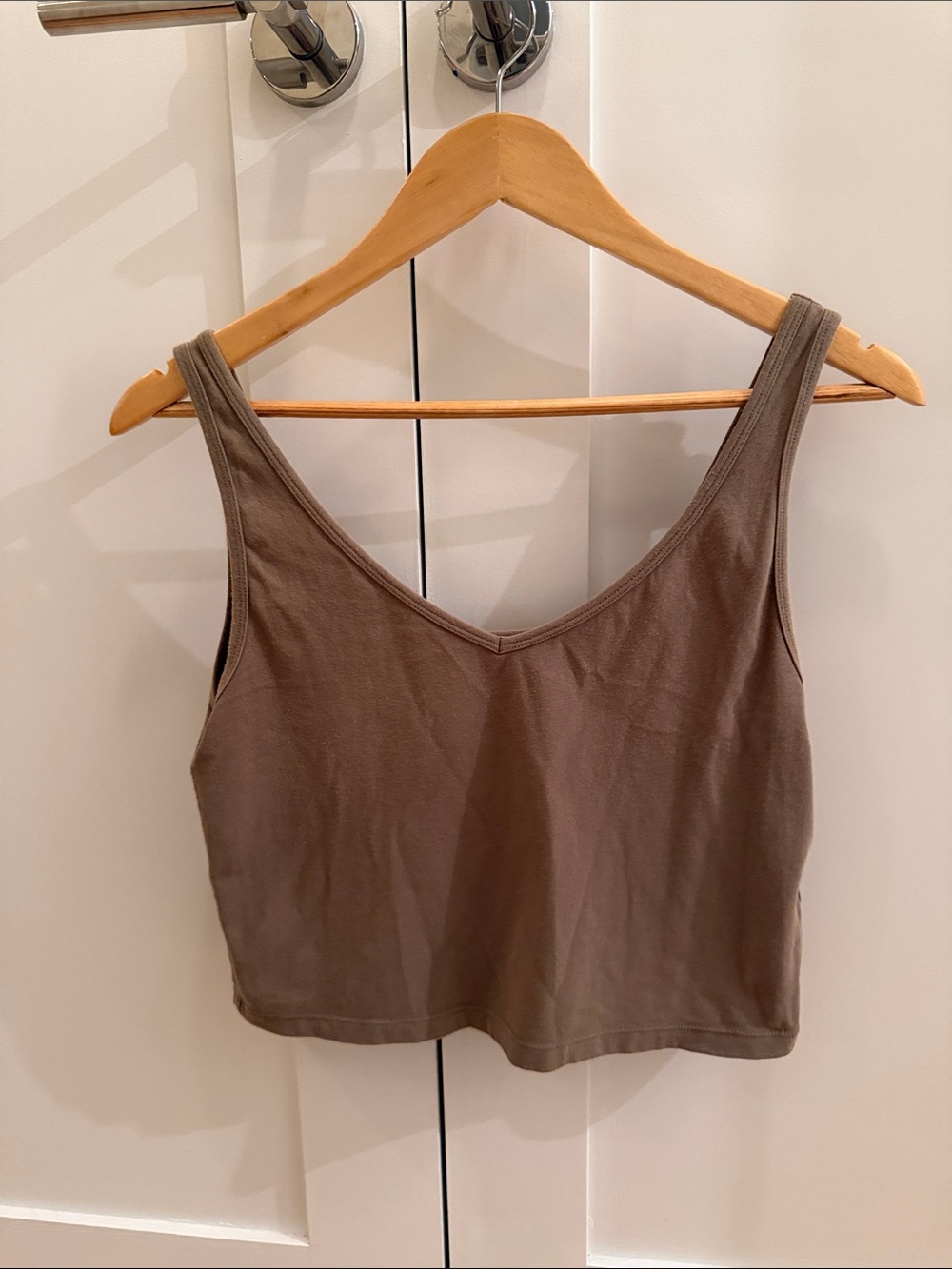 Uniqlo olive green tank top